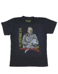 James Bond 007 Blofeld graphic on a navy blue adult t-shirt.