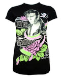 Cry Baby beautiful graphic on a black women's t-shirt.
