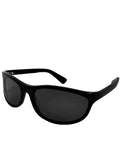 T2 Style Sunglasses, Black Frame / Smoke Lens