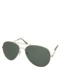 Top Gun Style Maverick Aviator Sunglasses, Gold Frame / Smoke Lens