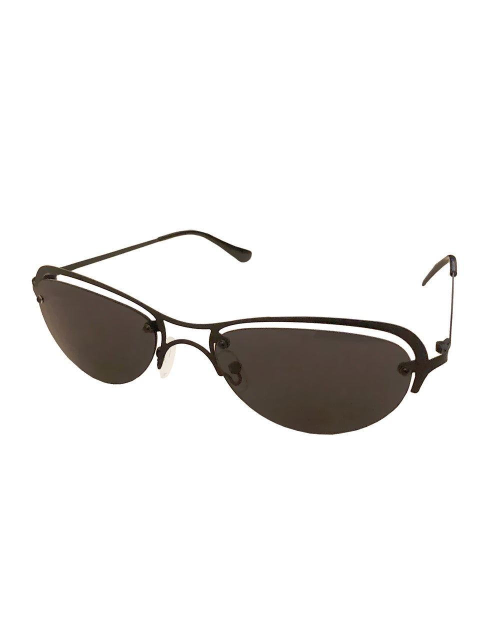 Trinity Style Sunglasses, Black Frame / Smoke Lens