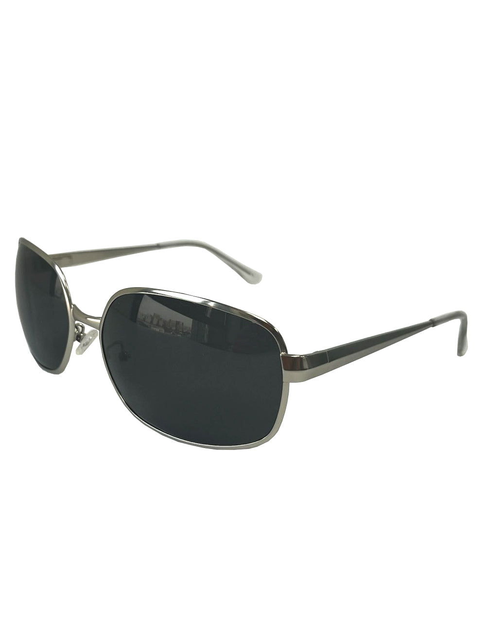 Tyler Style Sunglasses, Silver Frame / Smoke Lens